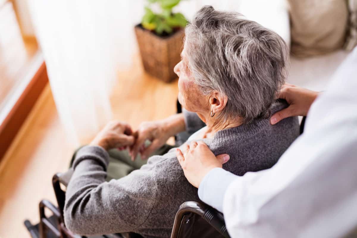 senior in wheelchair